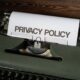 white paper inserted on a vintage typewriter